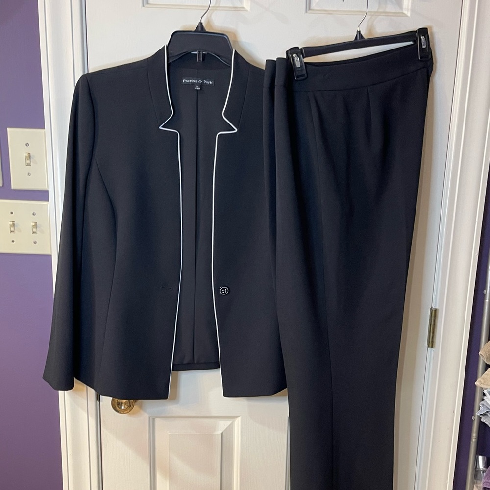 Preston & York Workwear Black pants suit